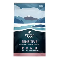 PrimaDog Be Grūdų – Lašiša & Bulvės visiems suaugusiems šunims 10 kg