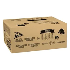 Didelė pakuotė Felix "Tasty Shreds" Pouches 80 x 80 g, drėgnas maistas katėms, 80 - 99 g — 2 nuotrauka