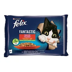 FELIX Fantastinė vištienos ir jautienos želė 4x85g