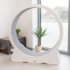 Canadian Cat Company kačių bėgimo ratas iš Multiplex medienos, surenkamas rinkinys, L 37 x B 132 x H 141.5 cm - Dyd. XL / balta — 2 nuotrauka