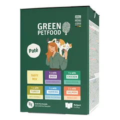 GREEN PETFOOD Cat Multipack Paté Tasty Mix 6x85 g paštetas katėms