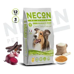 NECON DELIZ ADULT DOG RICH IN PORK Šunų ėdalas 12kg