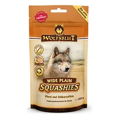 Wolfsblut Squashies Wide Plain minkšti skanėstai šunims, 100 g