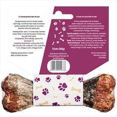 Lovi Food Skin & Coat Chew - Kramtomas kaulas šunims, odai ir kailiui, Bone / L — 2 nuotrauka