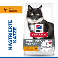 Hill's Science Plan Sterilised Cat Mature Adult 7+ su vištiena, sausas maistas katėms, 3 - 4,9 kg — 3 nuotrauka