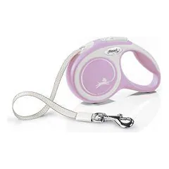 FLEXI New Comfort XS juostinis pavadėlis šunims, 3 m, rožinis