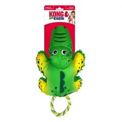KONG Cozie Tuggz – pliušinis žaislas šunims su virve ir cypukais