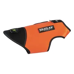 Julius - K9 IDC Neopreno šuns striukė Oranžinė - neopreno striukė šunims, oranžinė su juoda, 2 — 3 nuotrauka