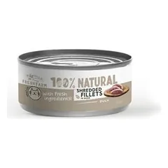 Prefera Fresh Farm Duck And Chicken visavertis drėgnas maistas katėms su ančių ir vištienos mėsa, 70 g