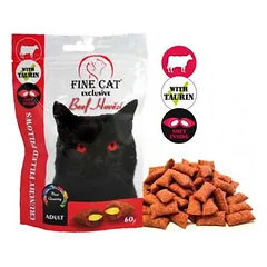 FINE CAT pagalvėlės katėms su jautiena 60g (14)