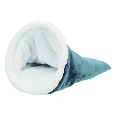 Trixie Paul Cuddly Sack Miegmaišis-urvas katėms ir mažiems šunims, mėlynas/baltas, ø 40 × 60 cm — 2 nuotrauka