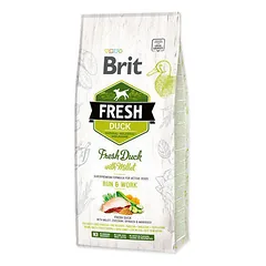 Brit Fresh Duck with Millet Active Run&Work sausas pašaras šunims, 12 kg parduotuvėje 1petshop.lt
