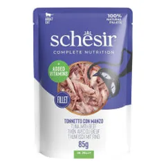 Schesir C&B guliašas su tunu ir jautiena drebučiuose katėms - Pet24