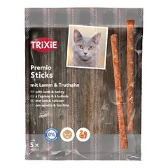 TRIXIE PREMIO Stick Quintett, lamb-turkey, skanėstas katėms 5x5 g
