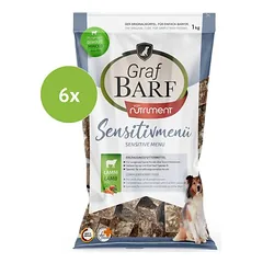 Graf Barf jautrių šunų meniu su ėriena, rinkinys, 6 x 2500 g — 2 nuotrauka