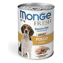 MONGE Fresh konservuotas pašaras su vištiena suaugusiems šunims, 400 g