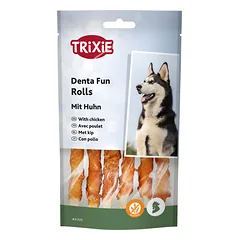 TRIXIE Denta Fun skanėstai šunims, kramtomi vištienos suktinukai 70 g