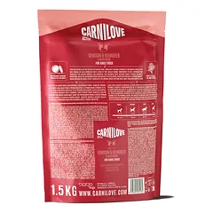 CARNILOVE Active Venison&Reindeer&Wild Boar for Adult sausas pašaras šunims su elniena, 1,5 kg — 2 nuotrauka