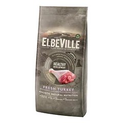 Elbeville Puppy And Junior Large Fresh Turkey Healthy Development sausas maistas didelių ir milžiniškų veislių šuniukams ir juniorams su šviežia kalakutiena, be grūdų, 11.4 kg