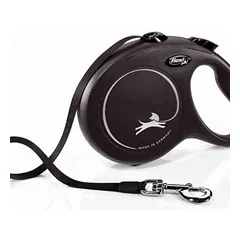 Flexi Black Design M juostelinis pavadėlis šunims iki 25kg, 5m, įv.spalvų