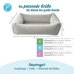 Petlando guolis šunims LikeOrtho Luke, pilkas, Mažiems 5–10 kg — 5 nuotrauka