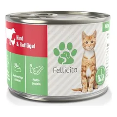 Fellicita Nassfutter Kitten Rind & Geflügel