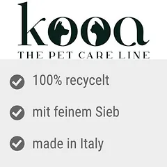 kooa kraiko semtuvėlis iš perdirbtų medžiagų su mažu sieteliu, 1 vnt. — 3 nuotrauka