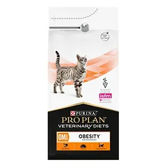 PURINA PRO PLAN Veterinary Diets Feline OM St/Ox Obesity Management 1,5 kg sausa maistas katėms gydyti diabetą ir/arba nutukimą