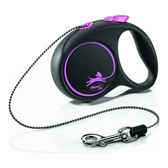 FLEXI BLACK DESIGN VIRVELINIS PAVADIS XS, iki 8 kg, 3 m,
