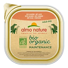 Almo Nature Bio Organic Maintenance paštetas suaugusiems šunims su lašiša, 300 g
