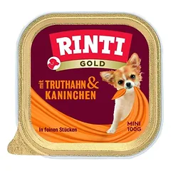 Rinti Gold mini drėgnas maistas šunims 16 x 100 g, Truthahn & Kaninchen — 2 nuotrauka