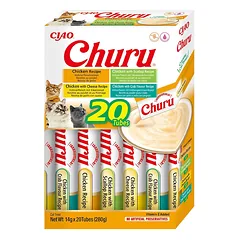 Churu Multipack skanėstų rinkinys katėms su vištiena ir papildomais skoniais, 20 vnt