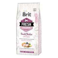 BRIT FRESH Chicken with Potato Puppy sausas maistas šuniukams su vištiena ir bulvėmis 2,5 kg