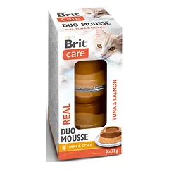 Brit Care Cat Double Layer Mousse Real Tuna and Salmon skanėstai katėms