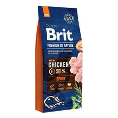 BRIT PREMIUM By Nature Sport sausas pašaras aktyviems šunims, 15 kg parduotuvėje 1petshop.lt