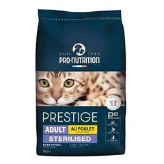 Pro Nutrition Prestige Sterilised Adult Chicken sausas maistas sterilizuotoms katėms, 2 kg nuotrauka