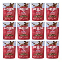 CARNILOVE Dog Soft Snack Sardines 12x200g minkšti skanėstai su sardinėmis suaugusiems šunims
