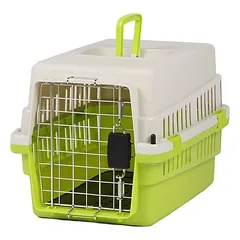 Kaning Gyvūnų augintinių transportavimo boksas, 50x34x32 cm, žalias — 5 nuotrauka