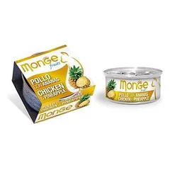 Monge Fruits Chicken & Pineapple papildomas maistas suaugusioms katėms su vištiena ir ananasais, 80 g — 2 nuotrauka