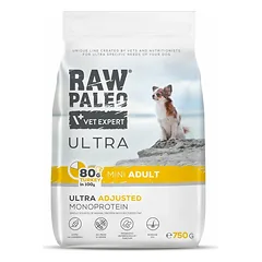 RAW PALEO Ultra Turkey Mini Adult 750g mažų veislių suaugusiems šunims kalakutiena