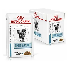 Royal Canin Vet VCN Skin & Coat Formula veterinarinis drėgnas maistas katėms 85g — 2 nuotrauka