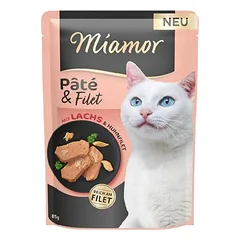 Miamor Pâté & Filet, drėgnas maistas katėms 10 x 85 g — 5 nuotrauka