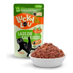 Lucky Lou Adult drėgnas maistas katėms 16 x 125 g — 5 nuotrauka