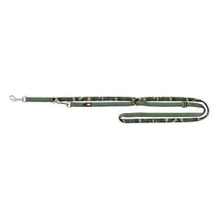 TRIXIE Premium pritaikomas pavadys, su neoprenu M-L 2m/20mm, kamufl./miško