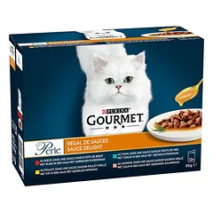 Gourmet Perle mišrus asortimentas, drėgnas maistas katėms, ekonominė pakuotė 24 x 85 g — 2 nuotrauka