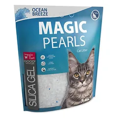 Magic Cat Magic Pearls Ocean Breeze silikoninės smiltys katės tualetui, 7.6 L — 2 nuotrauka