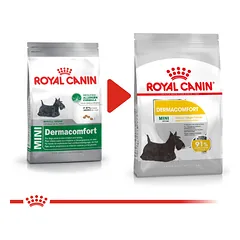 ROYAL CANIN CCN Mini Dermacomfort sausas maistas suaugusiems šunims, mažų veislių, su jautria oda, linkusiems į dirginimą 3 kg
