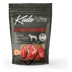 Kudo Red Meat&Vegetables Medium Maxi Adult sausas maistas vidutiniams ir dideliems suaugusiems šunims, 3 kg