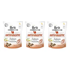  BRIT CARE DOG FUNCTIONAL SNACK ANTIPARASITIC 3x150g