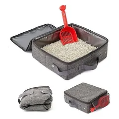 MCBOSON Faltbare Katzentoilette + Schaufel